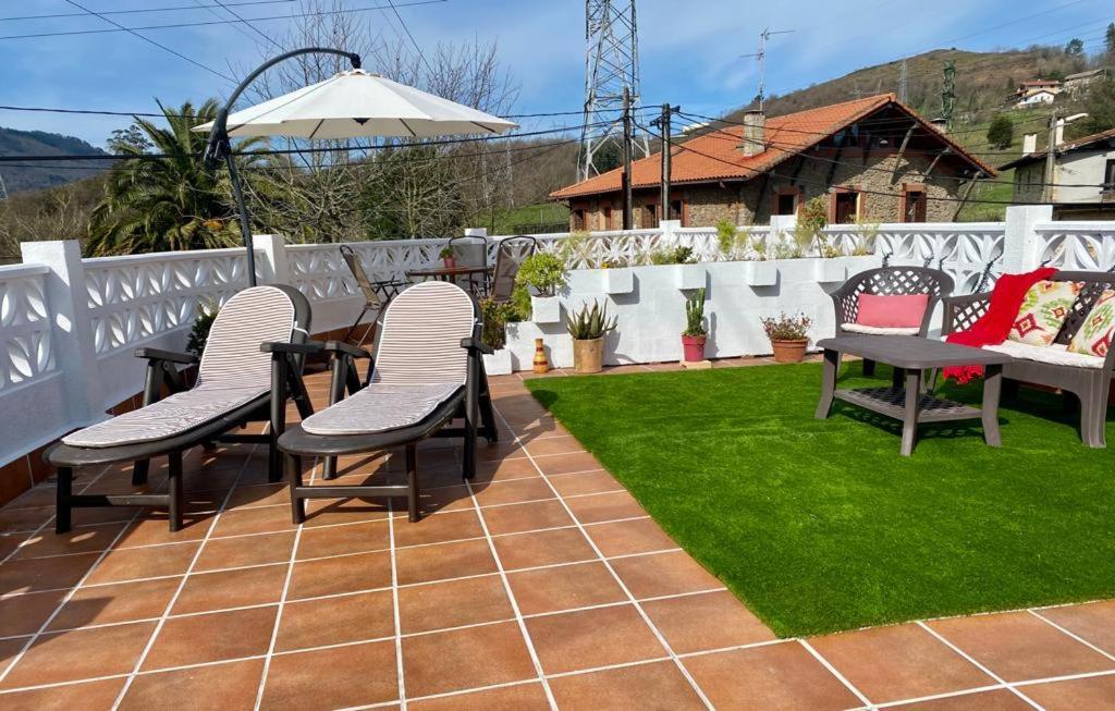 Апартаменты Bilbo Near Atico Rural Con Terraza Басаури Экстерьер фото